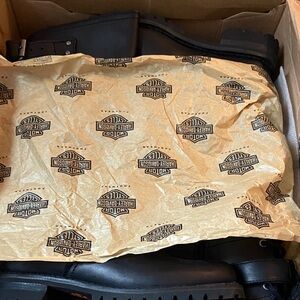 Harley-Davidson Black Leather Moto Boots